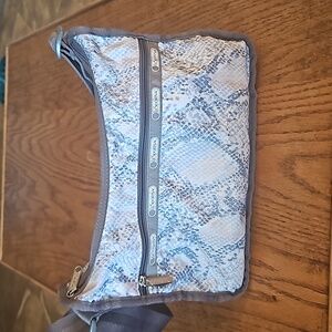 LeSportsac Gray Snakeskin / Python Nylon Classic Hobo Crossbody Bag